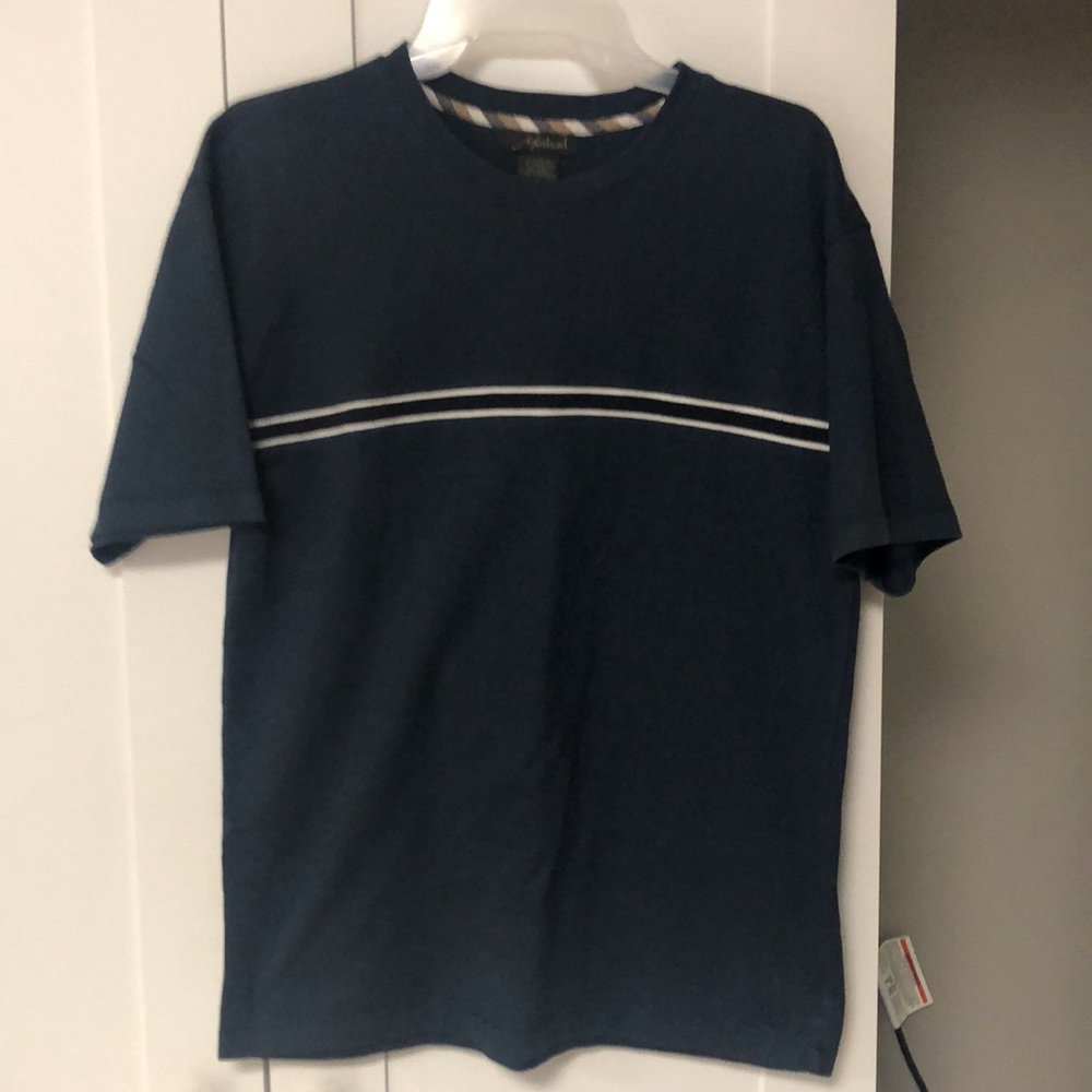 Method cotton mix mens short sleeve dress top